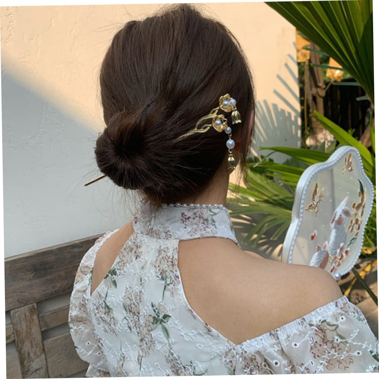 Healeved 5 Juegos De Horquillas De Metal Con Forma De Flor Para Niñas Accesorio Para El Cabello De Mujer Para Moño (2 Unidades)