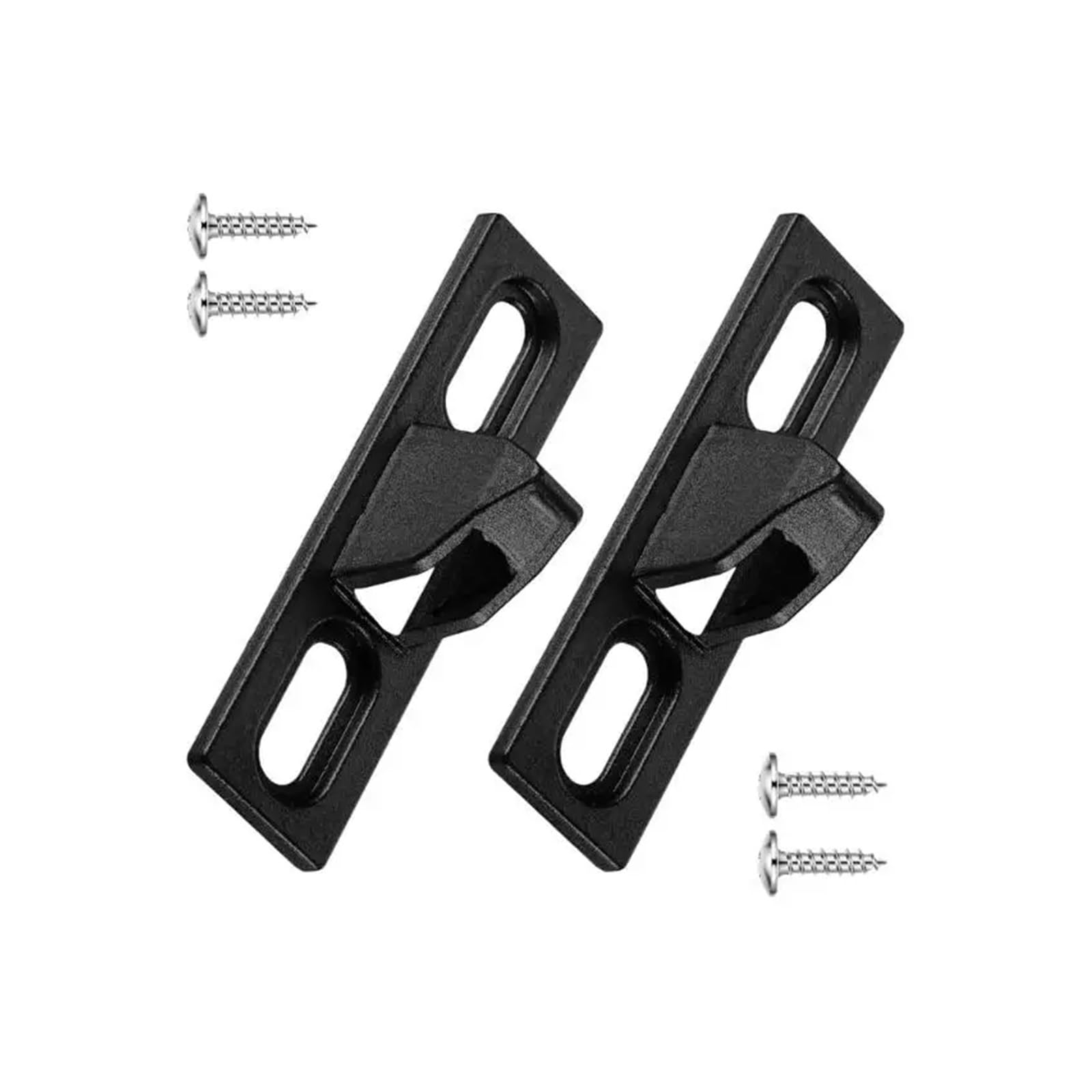 Axylqjvznc Black 2-Pack Sliding Door Lock Latches For Glass Doors – Tool-Free Installation