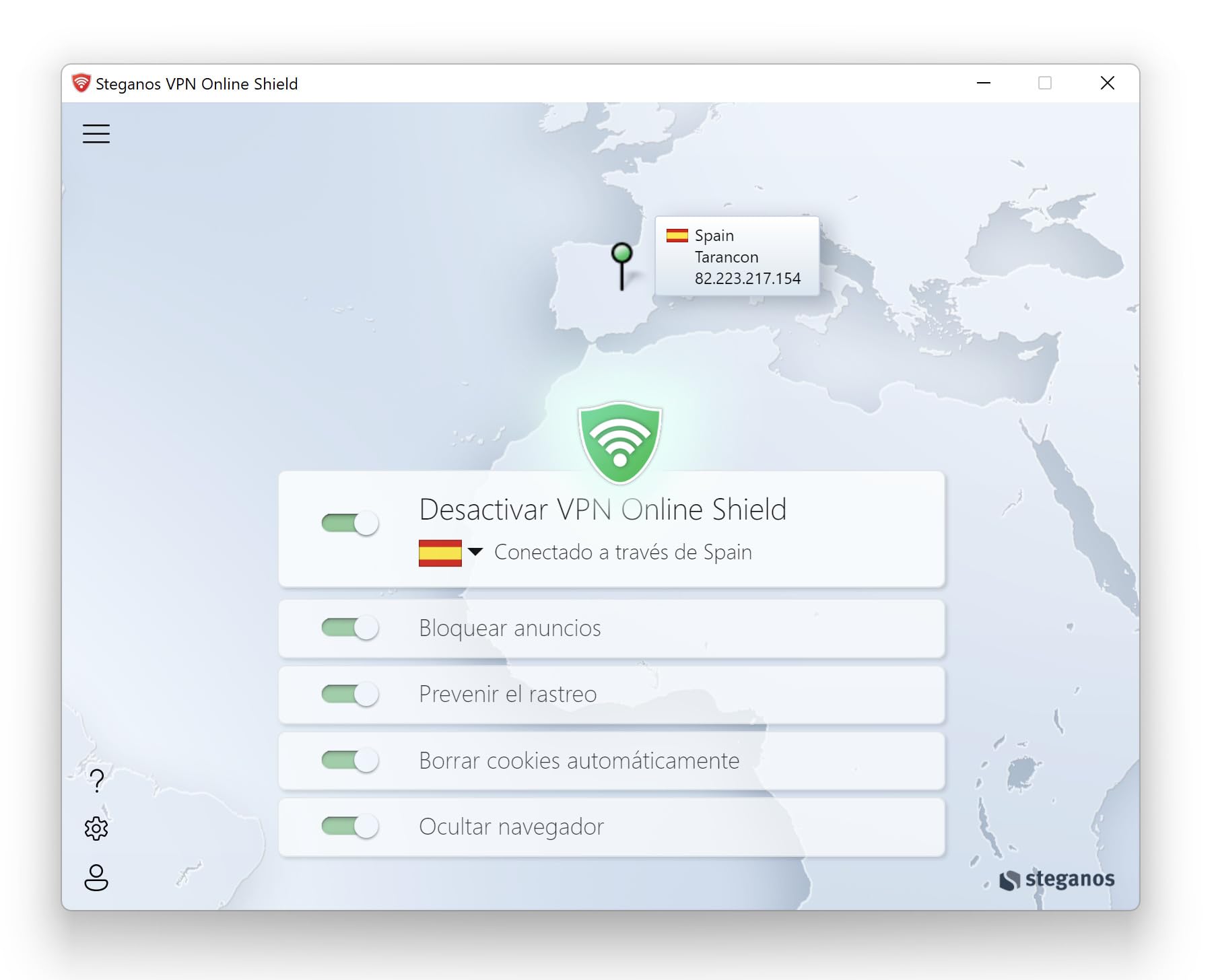 VPN Software | Steganos | VPN | Navegación anónima | Licencia anual para 5 PCs | Windows 11 , 10 | Mac