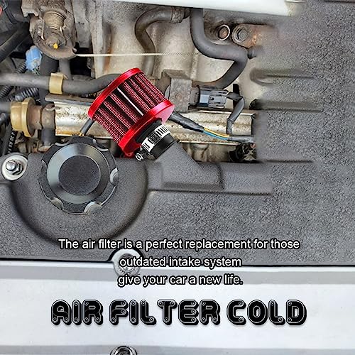 image for HAOBO Air Intake Filter Breather, Air Filter Cold Air Intake Filter, A