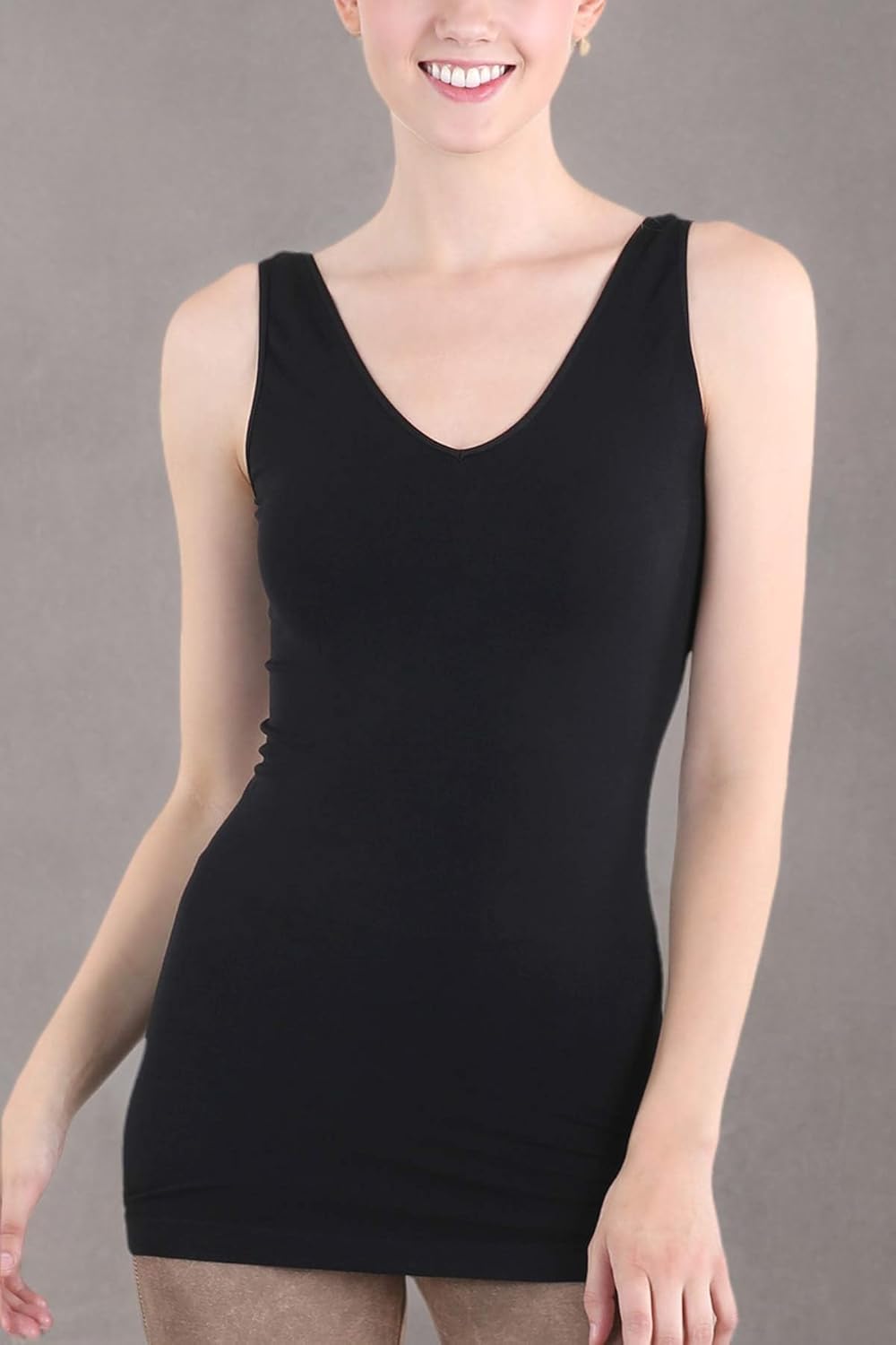 NIKIBIKI Women Seamless Reversible Classic Tank Top, Made in U.S.A, One Size - Image 5