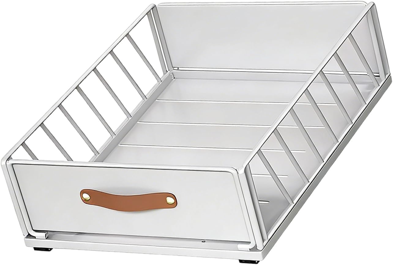 30Cm Pull Out Cabinet Storage Constructed from Sturdy Carbon Steel for Kitchen Bathroom Application Noiseless Slide Out Planner