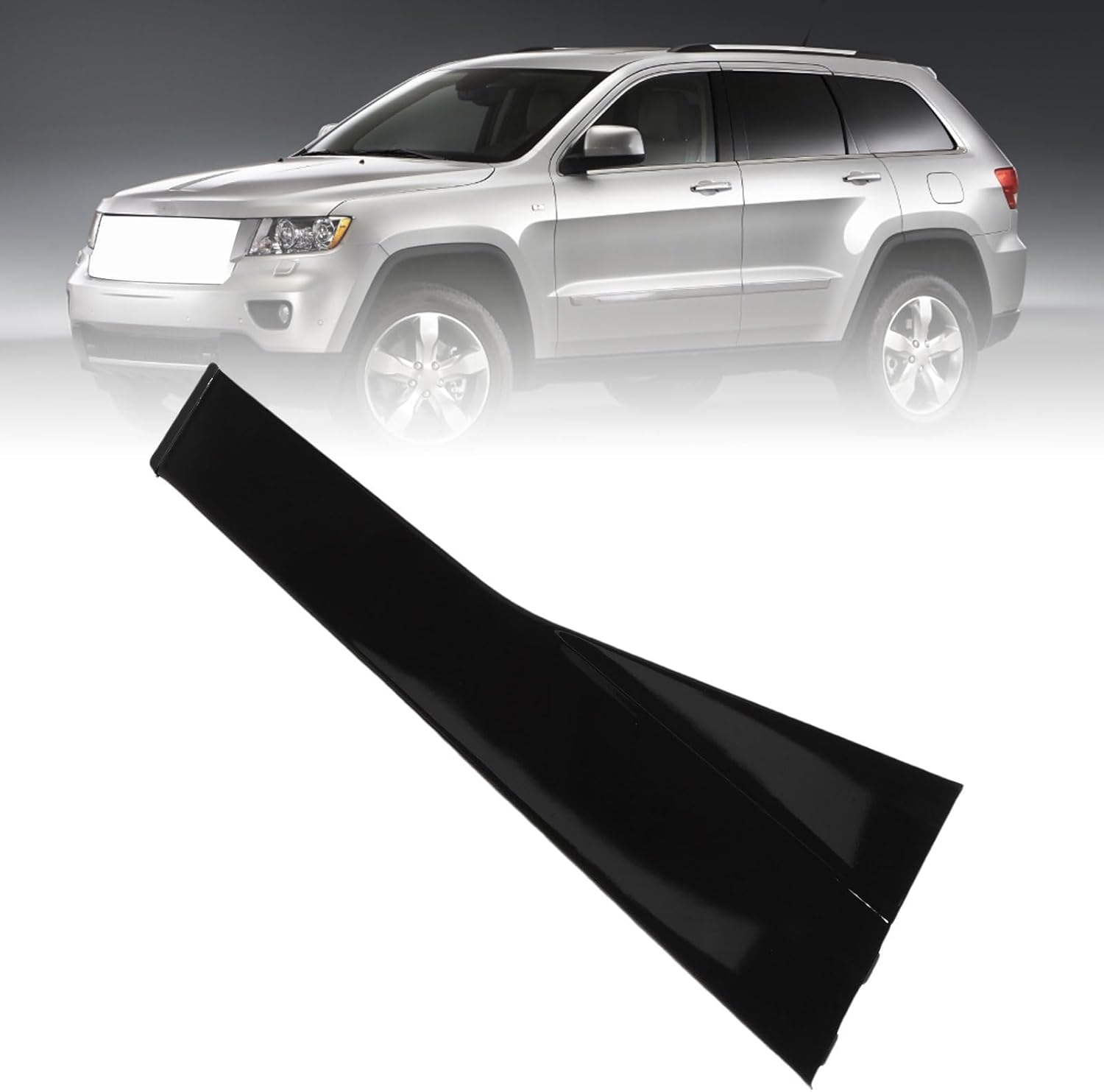 Rear Door C Pillar Trim Window C Pillar Cover Trim Applique Replacement for 2011to 2021 (Right: 57010448, 57010448AK, 57010448AJ,)