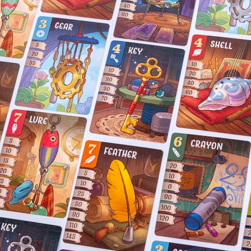 Image of GameHead Trinket Trove, A Strategic Set Collection Card Game, 2-6 Players | Collect & Trade Shiny Treasures,Ages 10+, 30 Minute Play Time, Fun and Travel Friendly