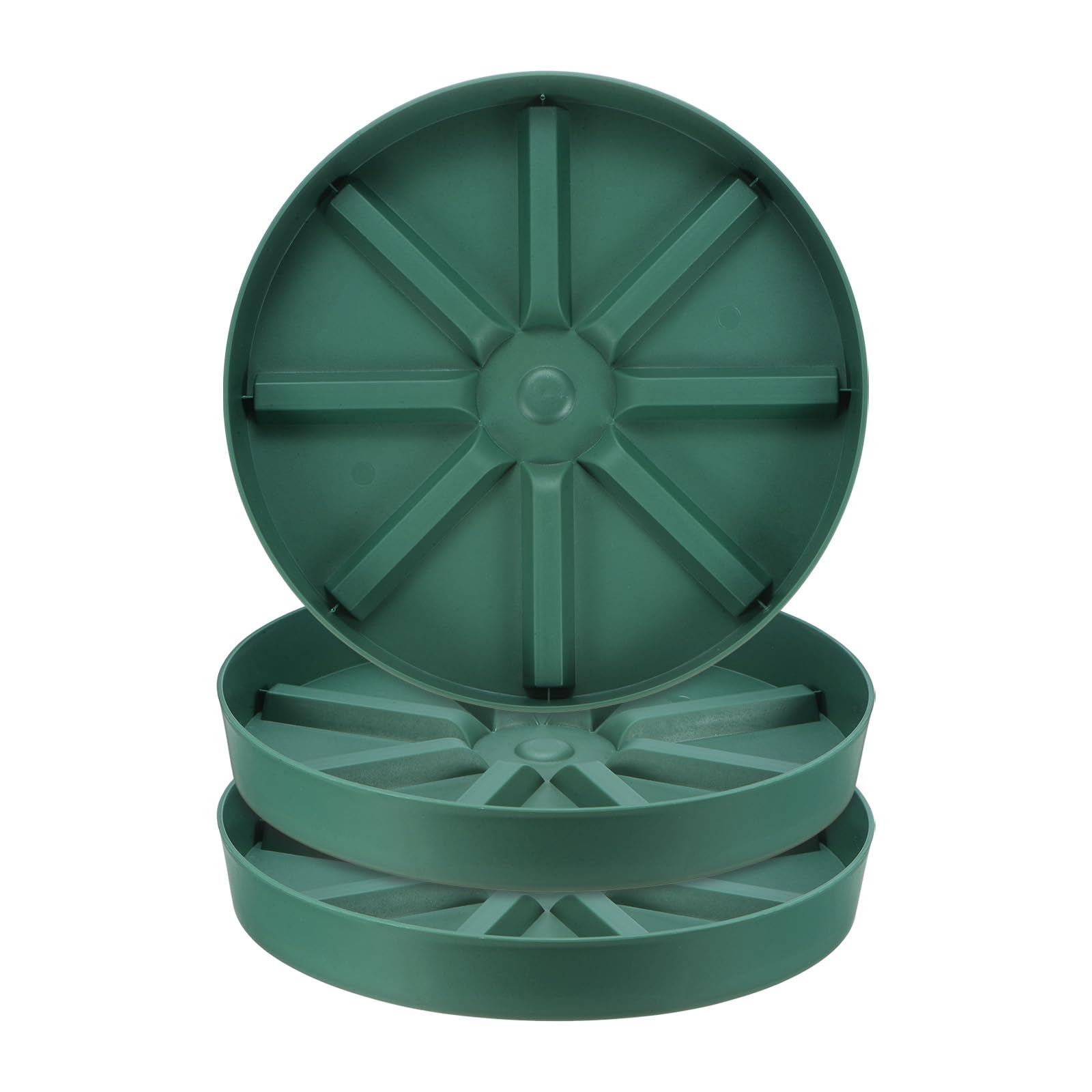 M METERXITY 3-Pack Plant Saucer, 12 Inch Flower Pot Saucers