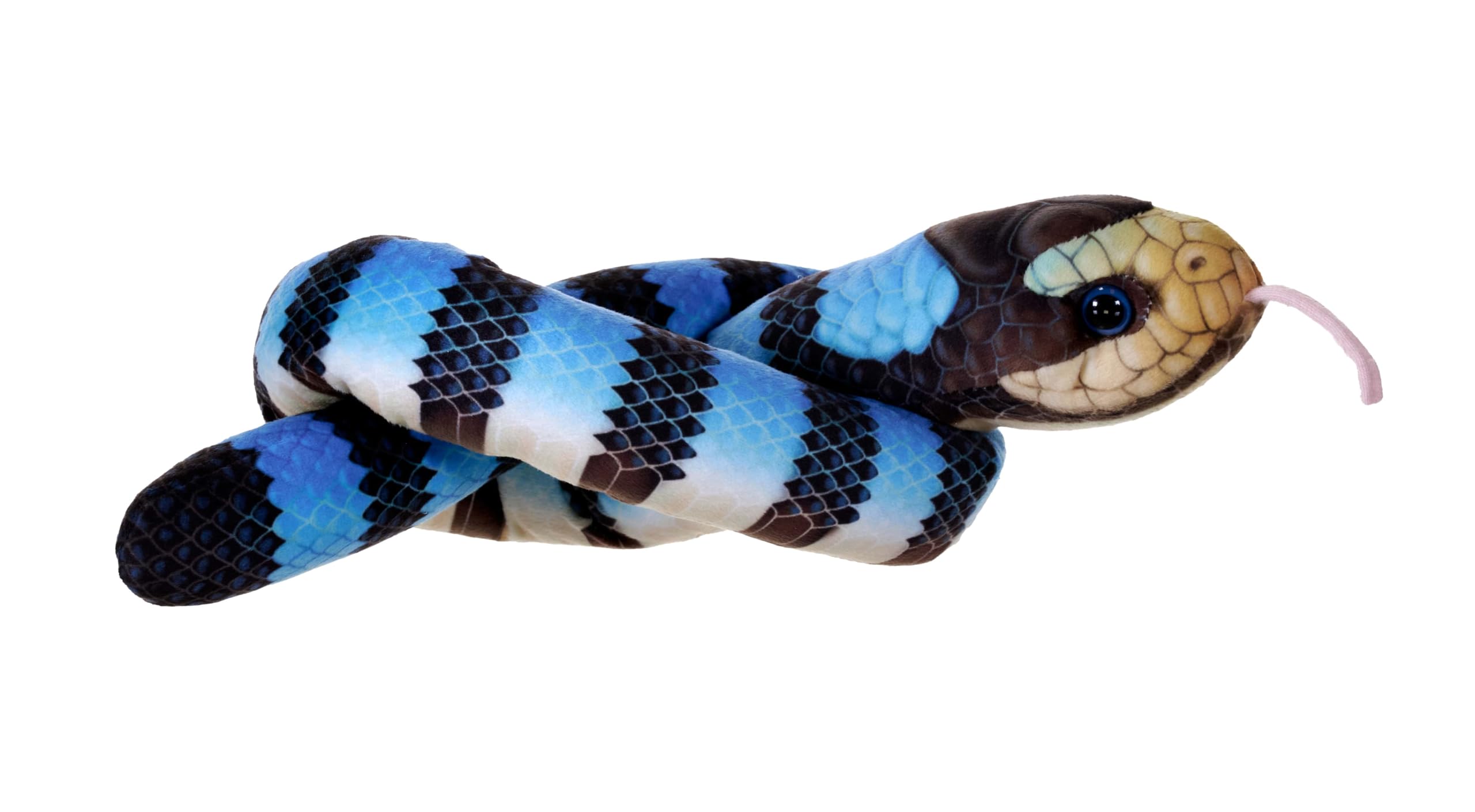 Wild Republic Snakes Eco Yellow Lipped, Stuffed Animal, 36 Inches, Plush Toy, Fill is Spun Recycled Water Bottles, Eco Friendly