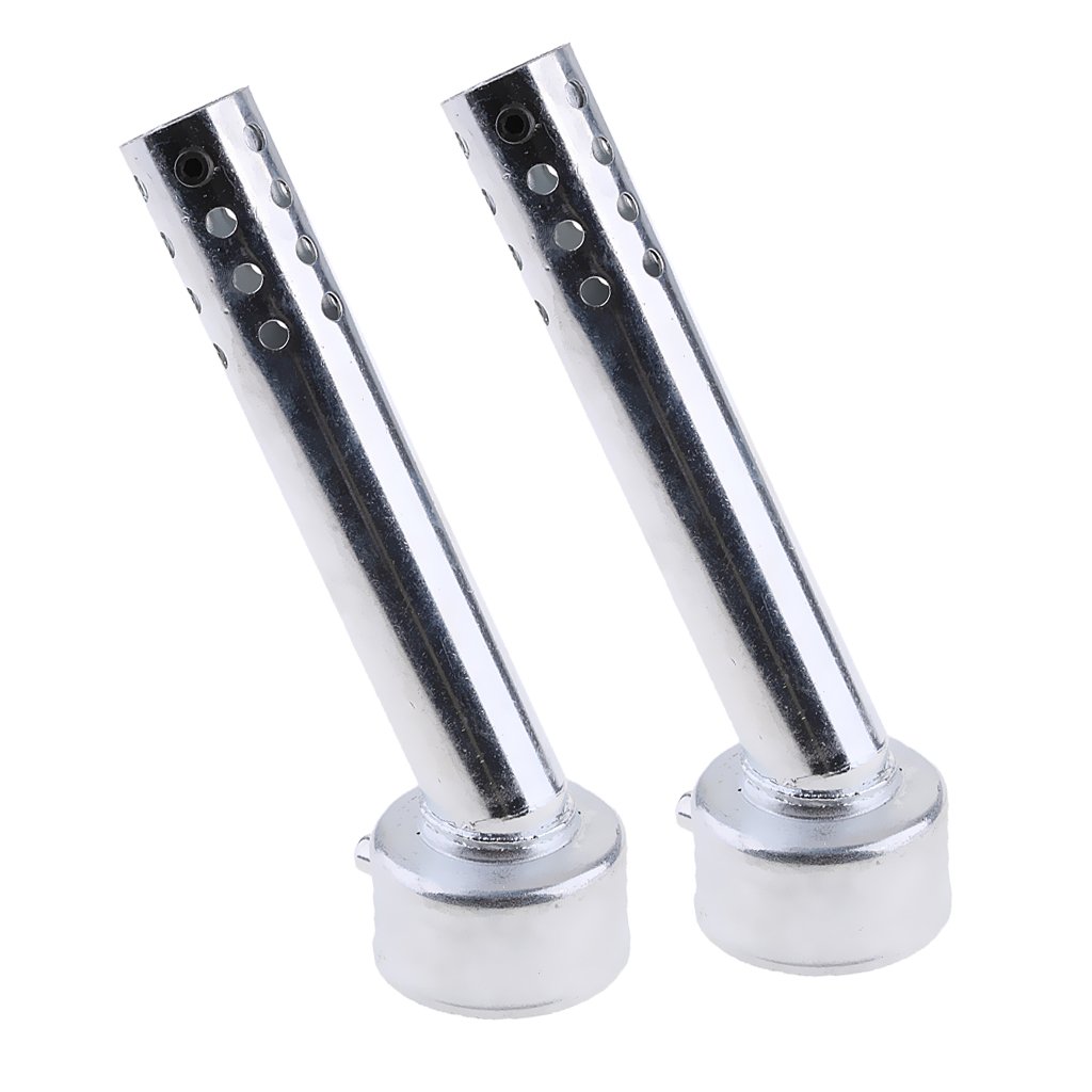 Silencieux DB Killer 48mm Pour Moto - 2 Pièces Noires - Réducteur De Bruit Universel Pour échappement