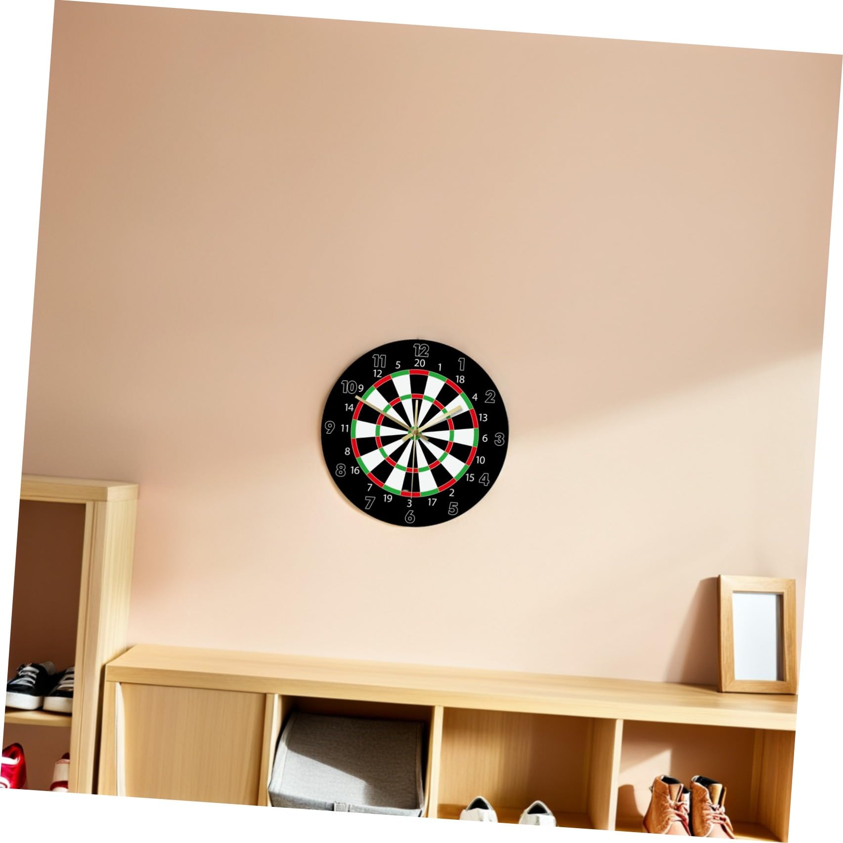 Orologio da Muro Moderno Motivo Freccette in Acrilico Nero, Design Leggero e Creativo per Decorazione Murale in Casa