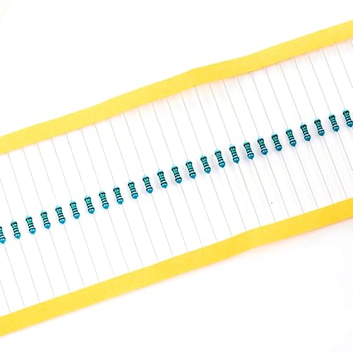 Vista 384 de Chanzon 100pcs 1/4W (0.25W) 33K Ω ohmios Resistencia fija de película metálica 0.01 ±1% Tolerancia 33KR MF Resistencias de orificio pasante