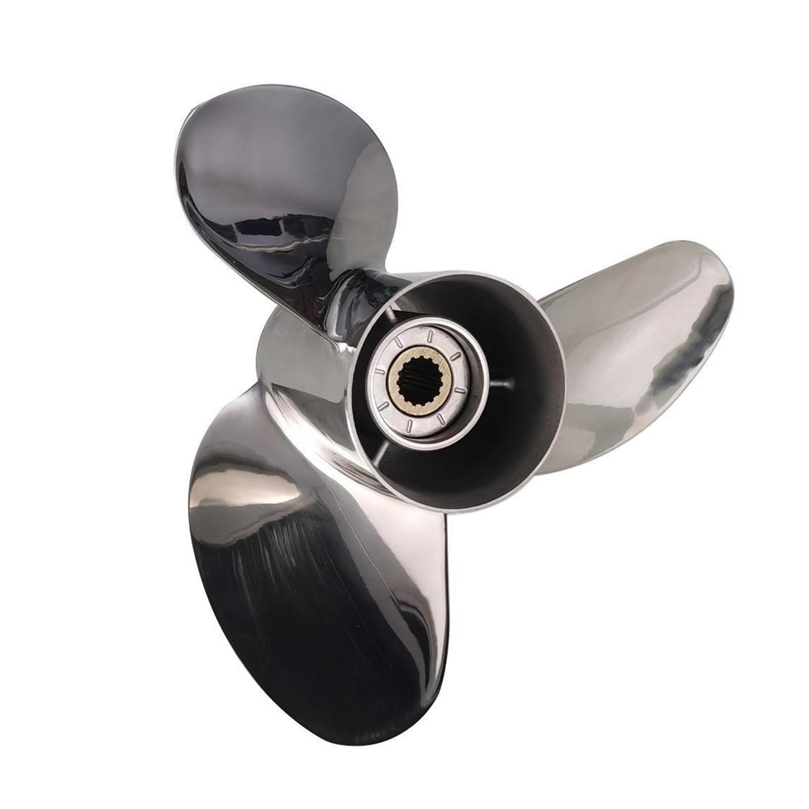 JVDDI 60-140HP Stainless Steel Propeller, Marine Outboard(13 3/4X13)