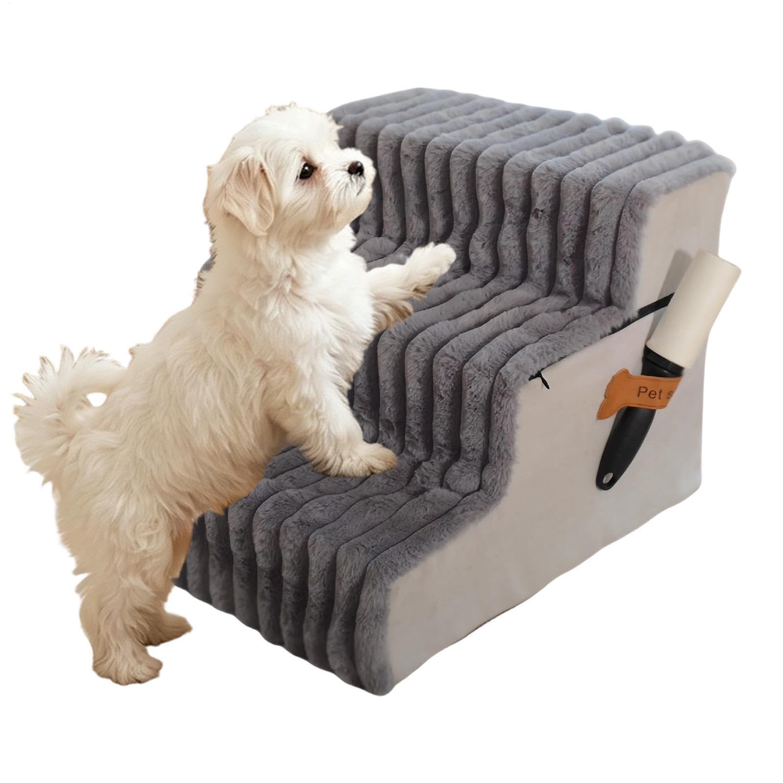 Escaleras para Perros Escalera Accesorio Lavable y Desmontable de Mascotas | Escalones Antideslizantes para Perros para cachorros, gatos, sofá, sillón, balcón y apartamento de interior