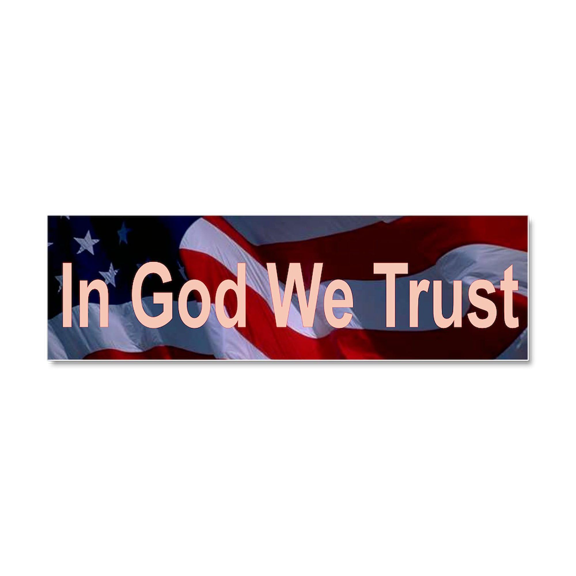 CafePress in God We Trust Car Magnet 10 X 3 Car Magnet 10