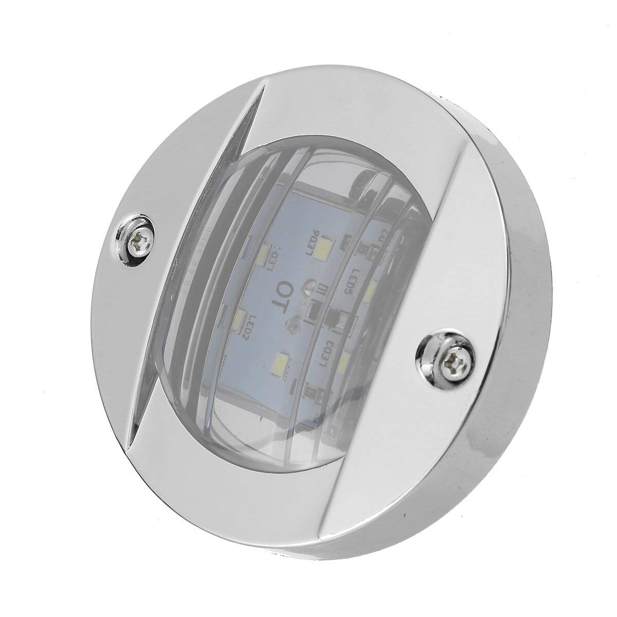 LED de Navigation Marine étanche DC 12V kit de montage rond à haute visibilité blanche