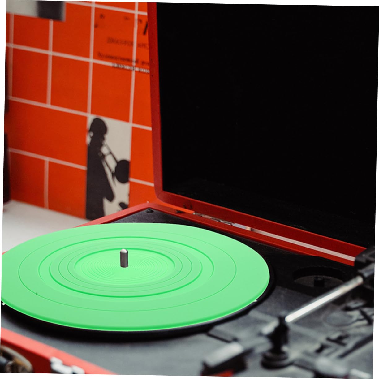 Alfombrilla Piezas Silicona para Verde 2 de Tocadiscos de Vinilo