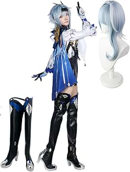Amazon.co.jp: 【COSPURE】原神 エウルア cosplay フルセット ウイッグ