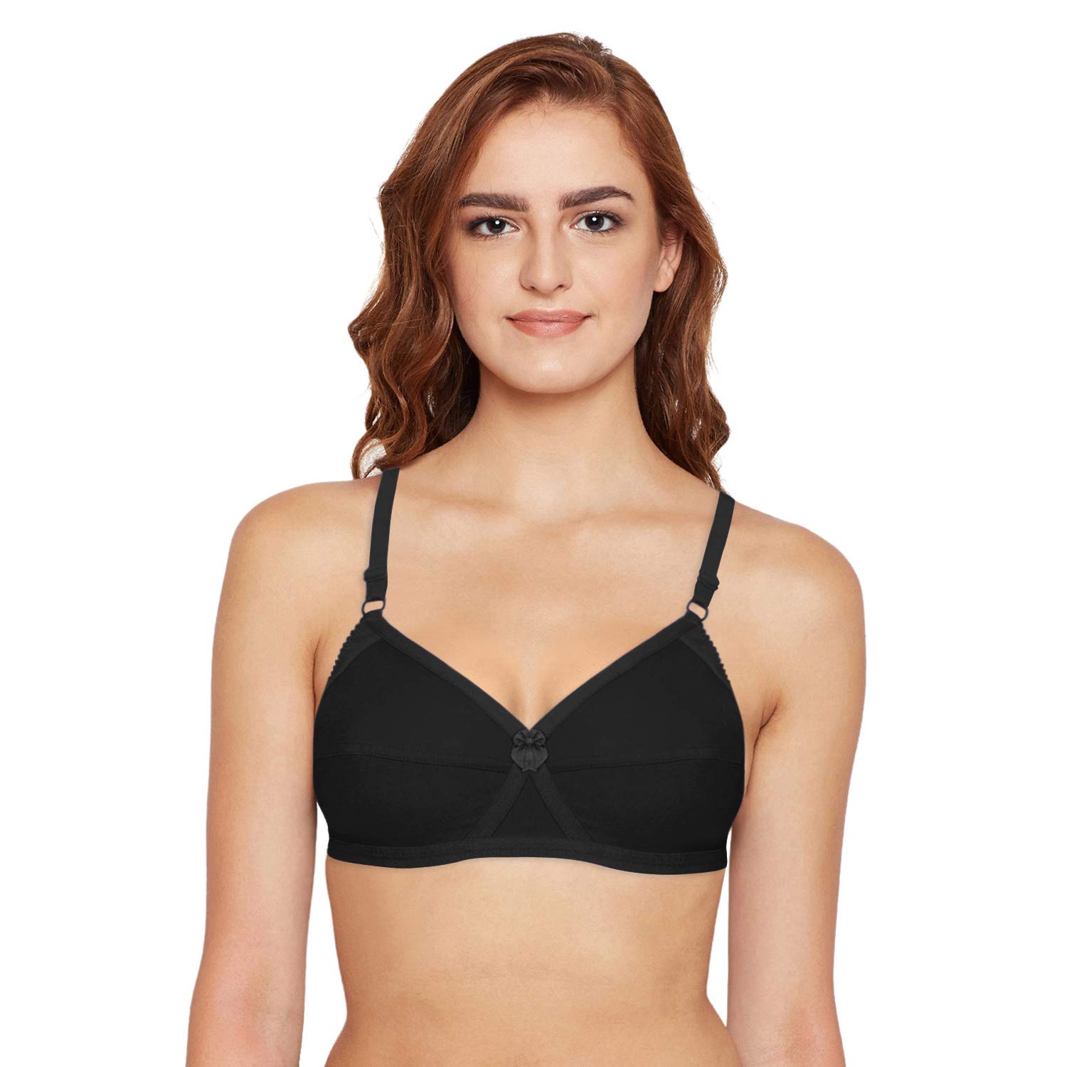 Women's Polyester, Cotton Non Padded Wire Free Regular Bra