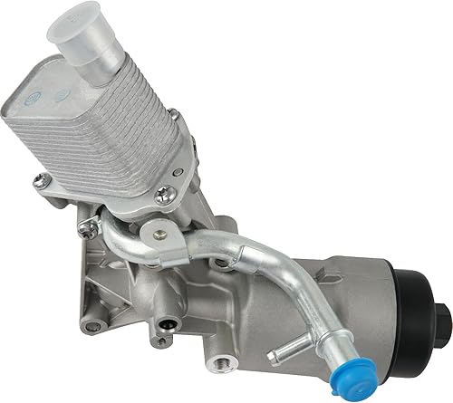 Vista 12 de Adaptador de carcasa del filtro del enfriador de aceite del motor con junta, inserto, tapa compatible con Chevy Cruze Sonic Malibu Aveo 2008-2019