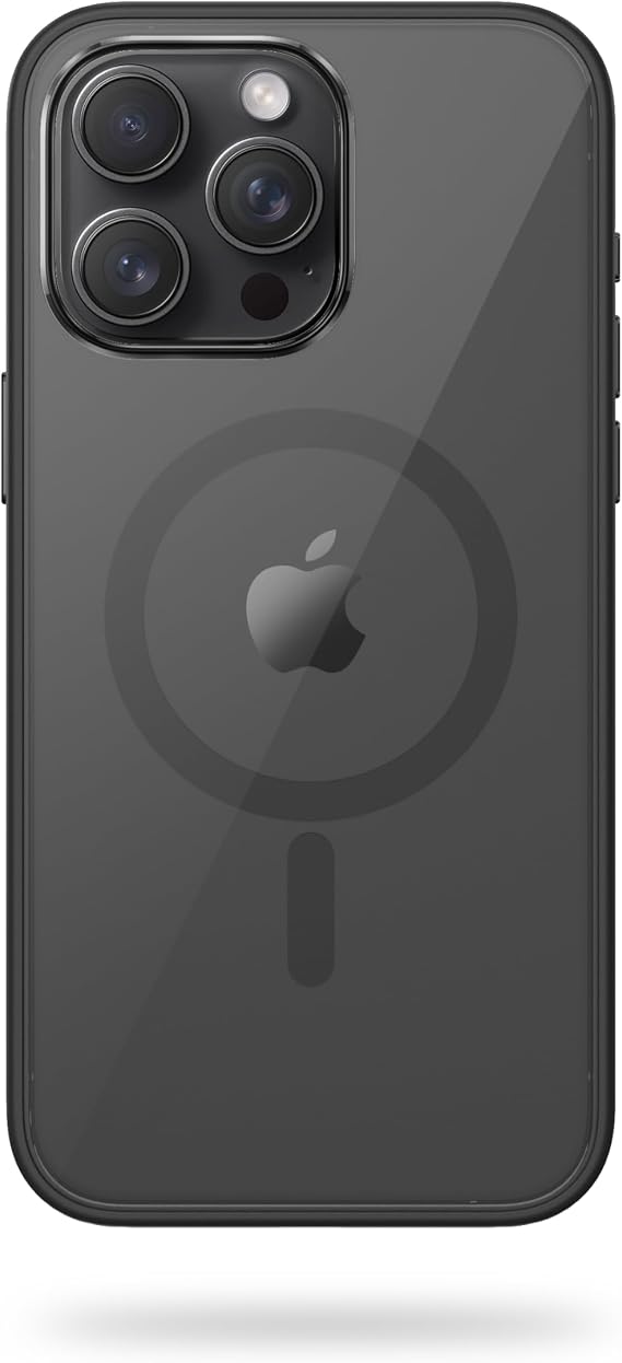 FLOLAB Surtect Tri-Fusion Magnetic iPhone 15 Pro Case - Protective Slim Design, MagSafe Compatible, Military Grade, Midnight Black