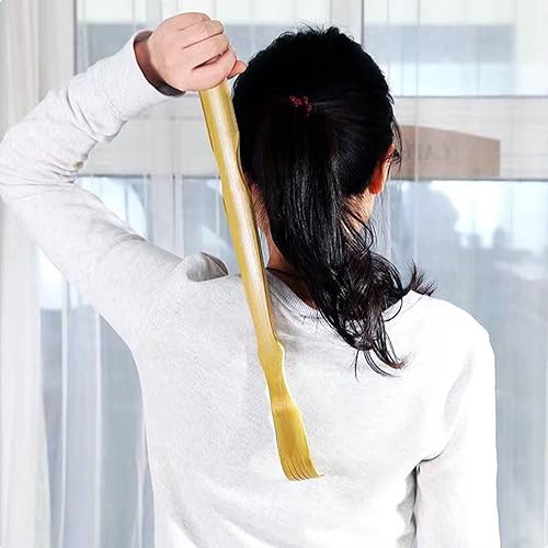 Miniatura 5 de Masajeador de espalda, rascador de espalda, rascador de espalda de bambú, rascador de espalda para hombres, mujeres y adultos, 17 pulgadas