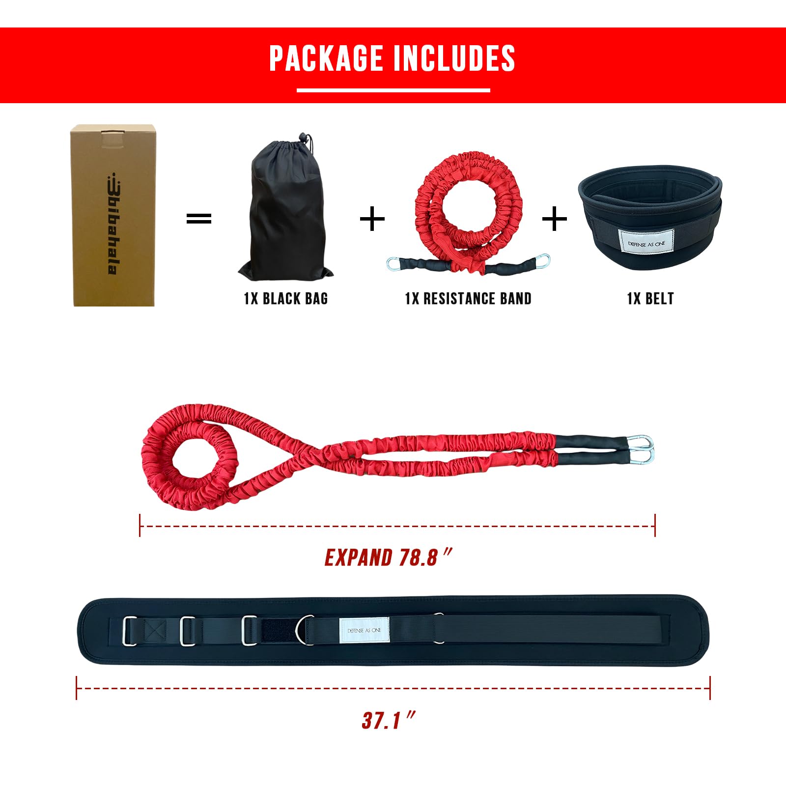 Zone Defense Widerstandsband-Gürteltrainer-Set, 1 x verbreiterter Gürtel, 1 x 2 Meter Widerstandsband, Basketball-Trainingsgerät, Männer zu Männer, Verteidigungstraining, verbessert die