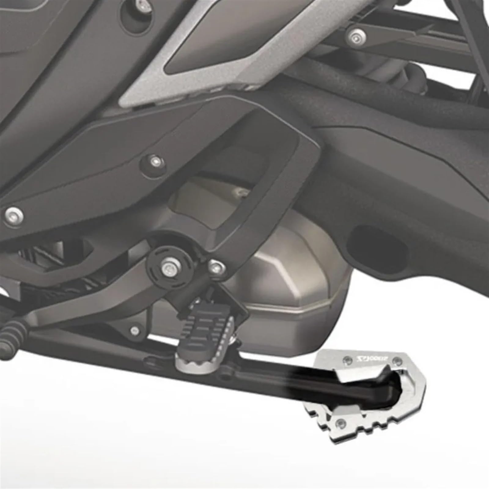 Mokiton Motorcycle Side Stand Extension Kickstand Plate Compatible With BMW R1300GS 2023 2024 | Foot Pad Support R 1300 GS R1300 1300GS Accessories ( Black