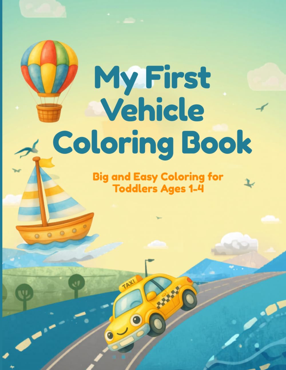 My first vehicle coloring book (My first books)