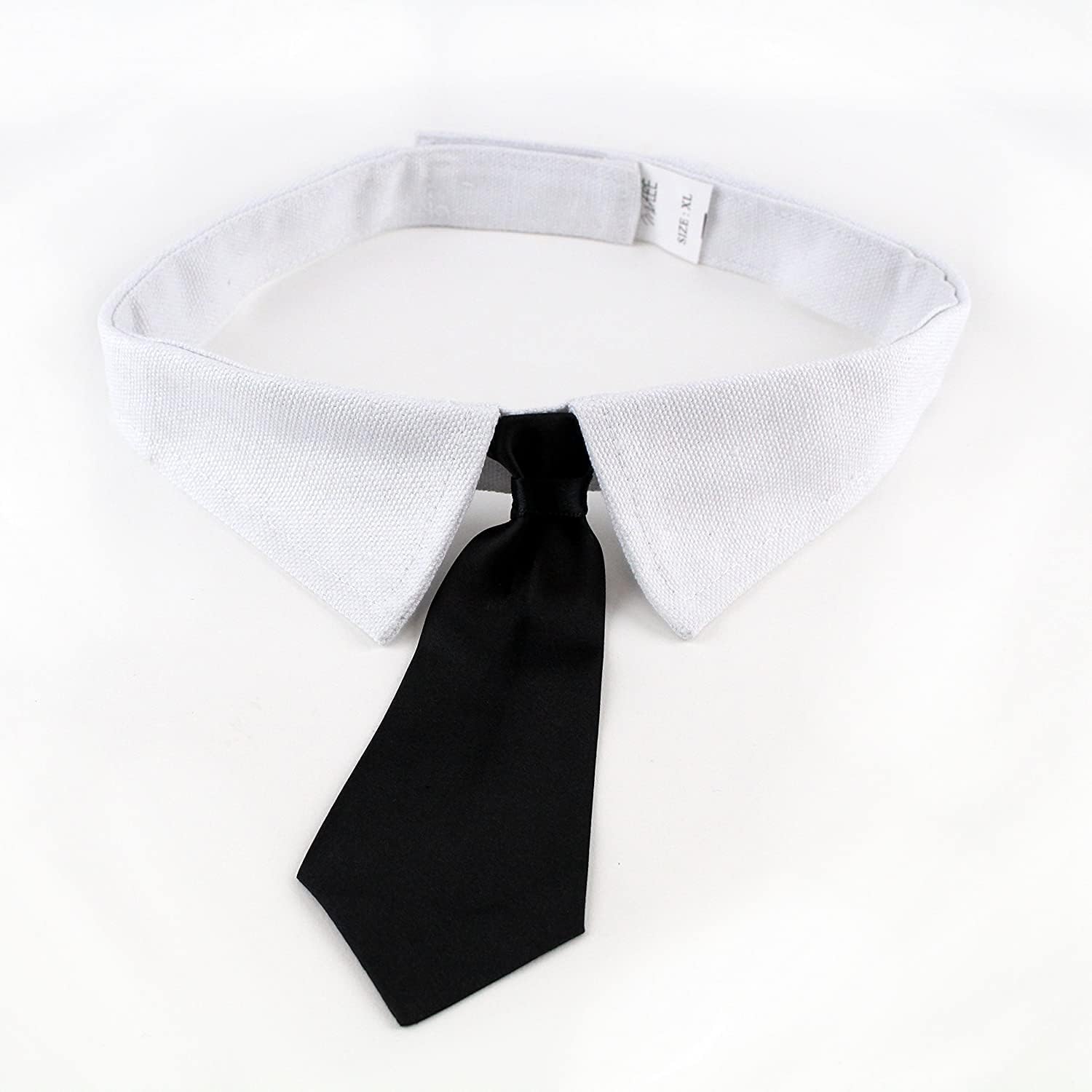 Midlee Formal Black Dog Tie 13-16 Neck (Medium)