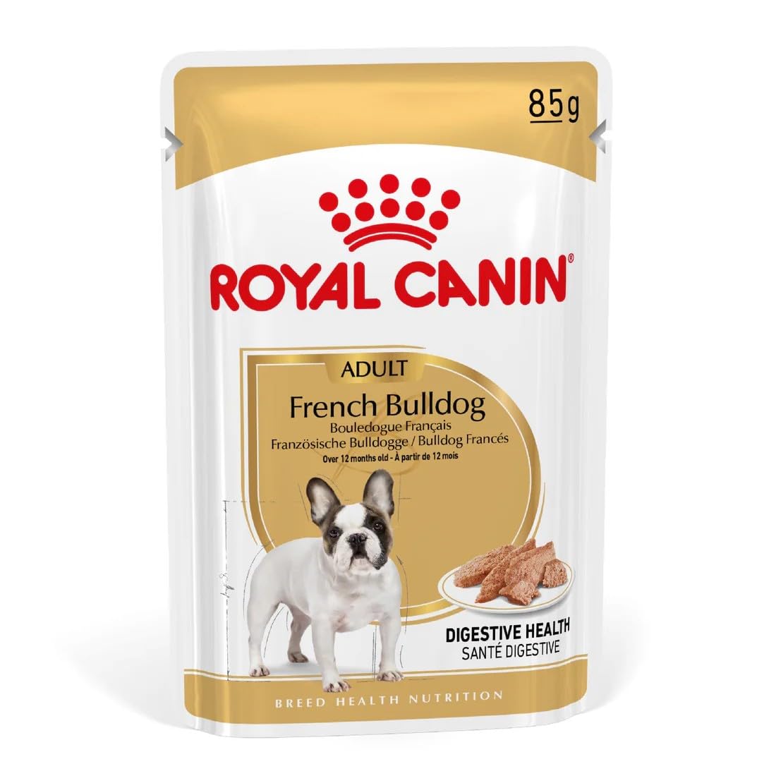 Royal Canin French Bulldog Adult Dog Food Wet Pouches 85g (Pack of 12)
