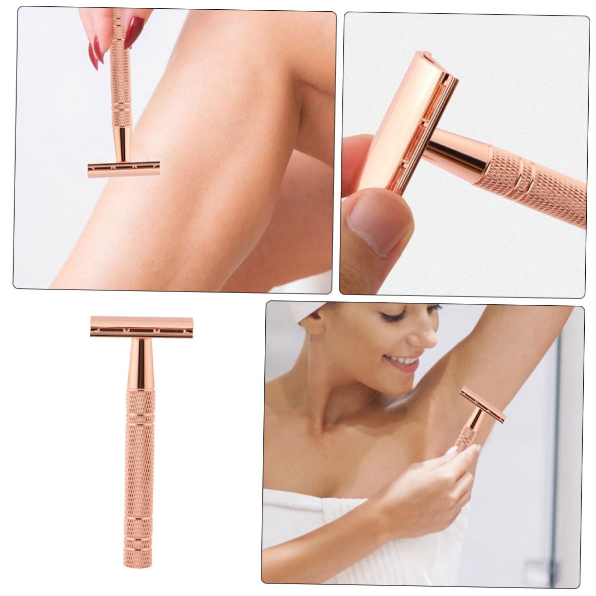 Healeved Old Style Manual Shaver Facial Hair Beard Metal Shaving Razor Safety Razor Men