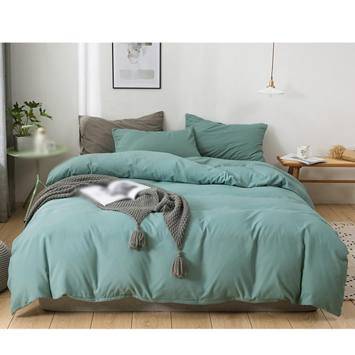 Housse de couette respirante pour lit douillet au réveil frais en automne