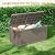 PATIOEASY Outdoor Storage Box 205GAL Waterproof Resin Deck Box,Pool Accessories Supplies?UV-Resistant Lockable Package Delivery Bin for Garden Tools,Large Patio Outside Cushions,Chest,Furniture,Grey