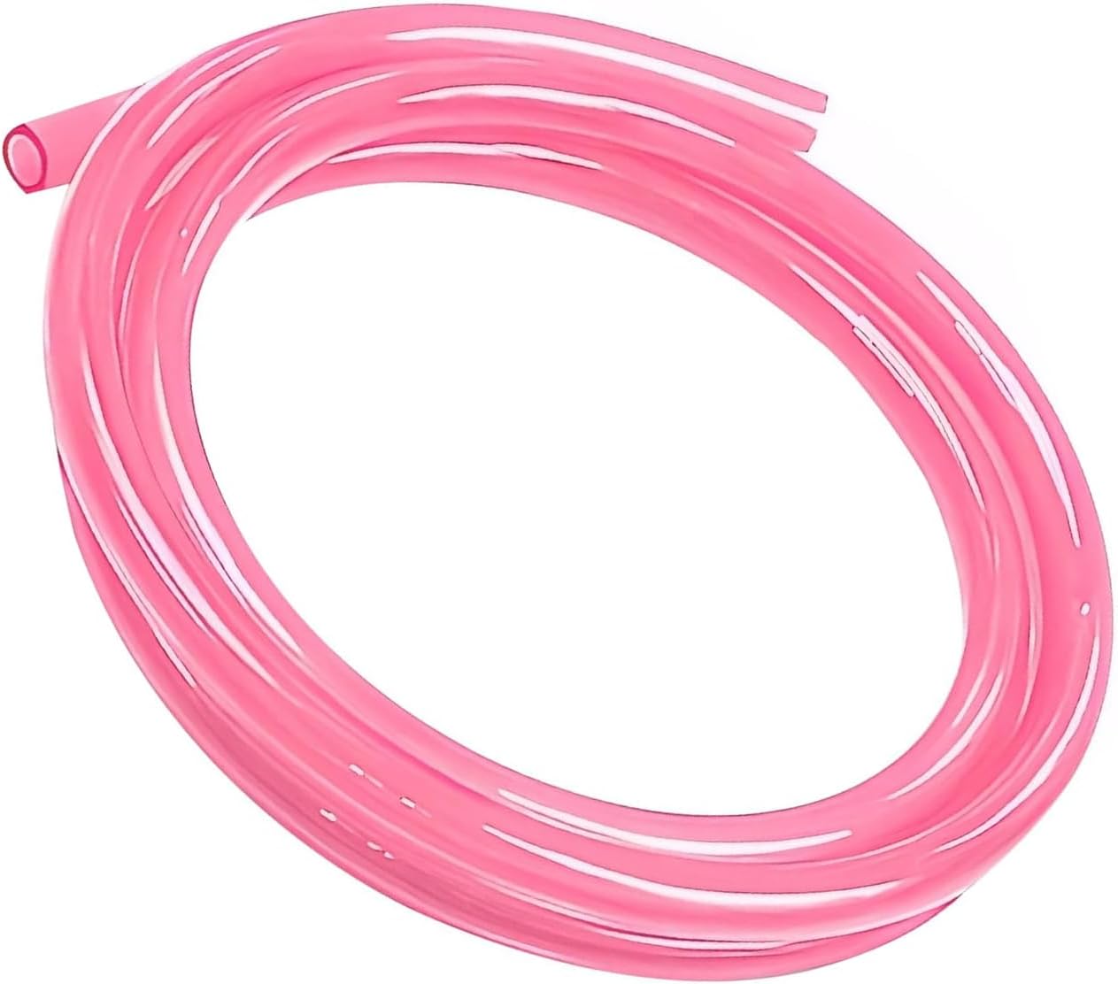 Motorcycle Fuel Line, 9.8 Ft Leak-proof High-temperature Resistant Carburetor Hose, Rubber Waterproof Fuel Vent Tube, Universal Engine System Transmission Part for ATV Dirt Bike (Pink)