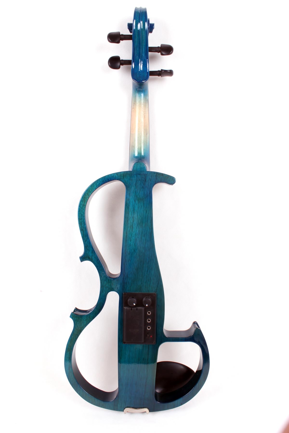 Violino Elettrico a 5 Corde, Violino Silenzioso 4/4 di Dimensioni Standard con Custodia per Studenti, Principianti e Adulti in Stile-EV8 (Nero-5 Corde) (Blu)