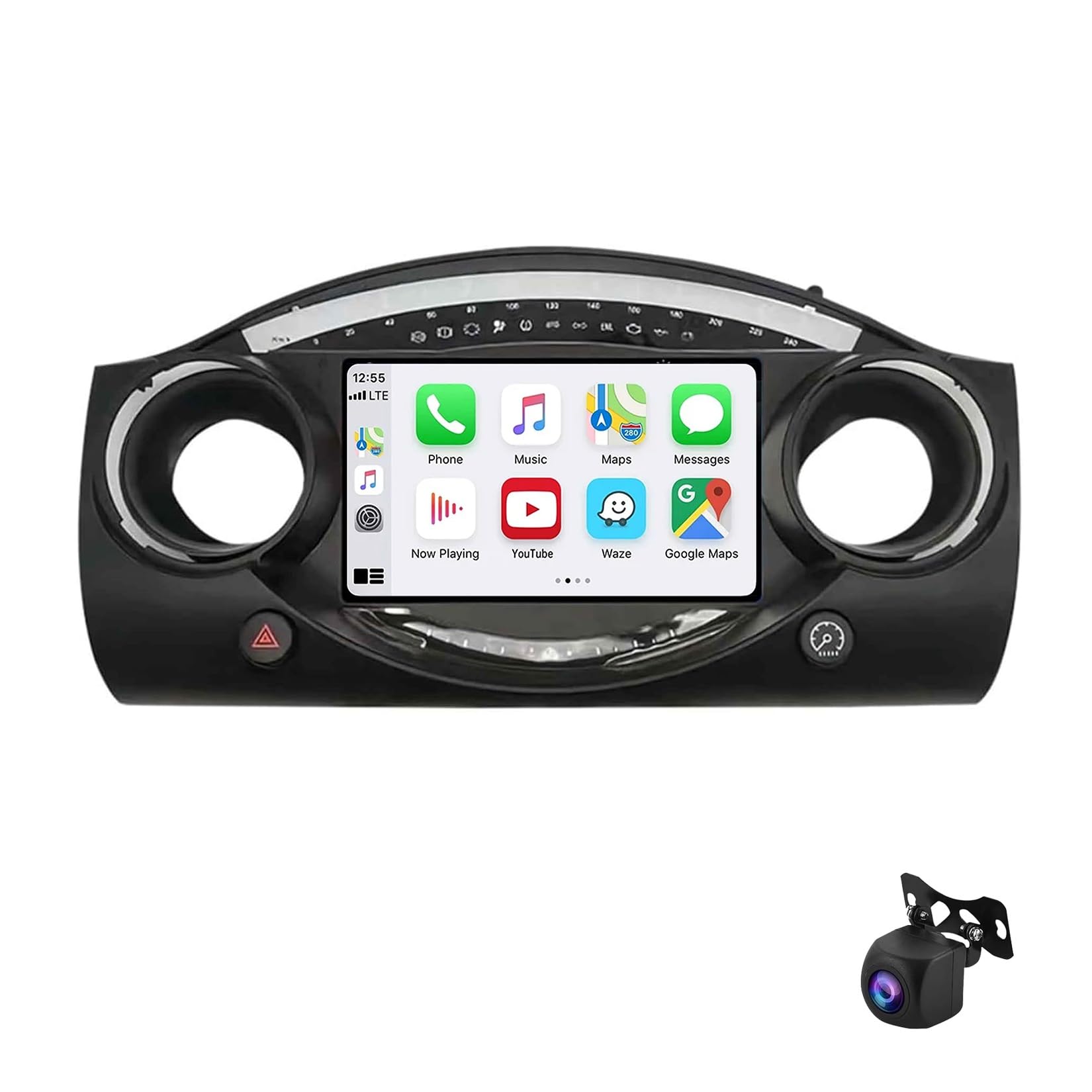 Android 12 Radio estéreo de Coche para BMW Mini Cooper S R50 R52 R53 2004-2007 9 Pulgadas pantalla táctil coche incorporada Carplay Android Auto con BT GPS 4G WiFi Control del Volante RDS(XY2 4Core 1+