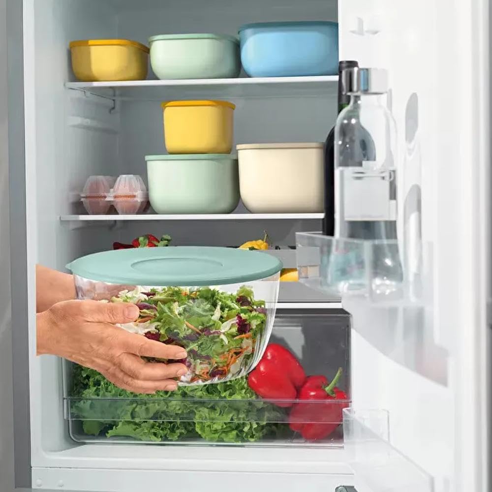 Guzzini - Kitchen Active Design, SPIN&Store, Centrifugadora de Ensalada con Tapa - Verde Oliva, 26 cm - 170900175