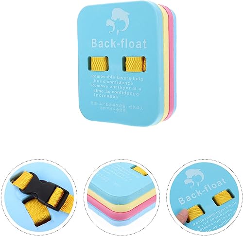 Miniatura 7 de INOOMP 4pcs Swimming Floating Backboard Piscina para Niños Kids Swimming Pad Back Plate Swim Back Float Pool Lightweight Swim Board Foam Swiming