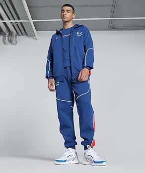 F06223 未使用品 PUMA × BMW スウェット ジャケット ブルー M PUMA（プーマ）の「PUMA プーマ メンズ BMW MMS フーデッド