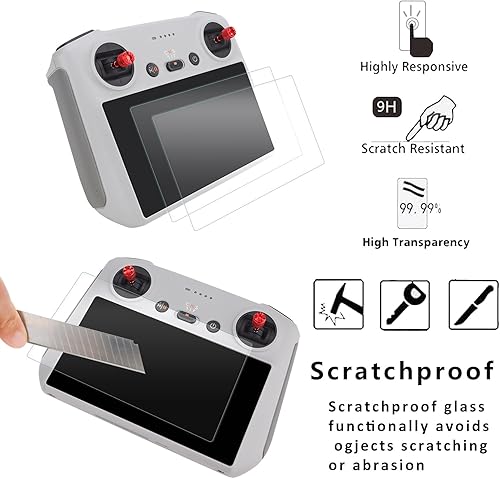 Miniatura 5 de CQT Correa ajustable para el cuello, protector de pantalla, joysticks para DJI Mini 3 4 ProAir 3, RCRC 2 Accesorios remotos