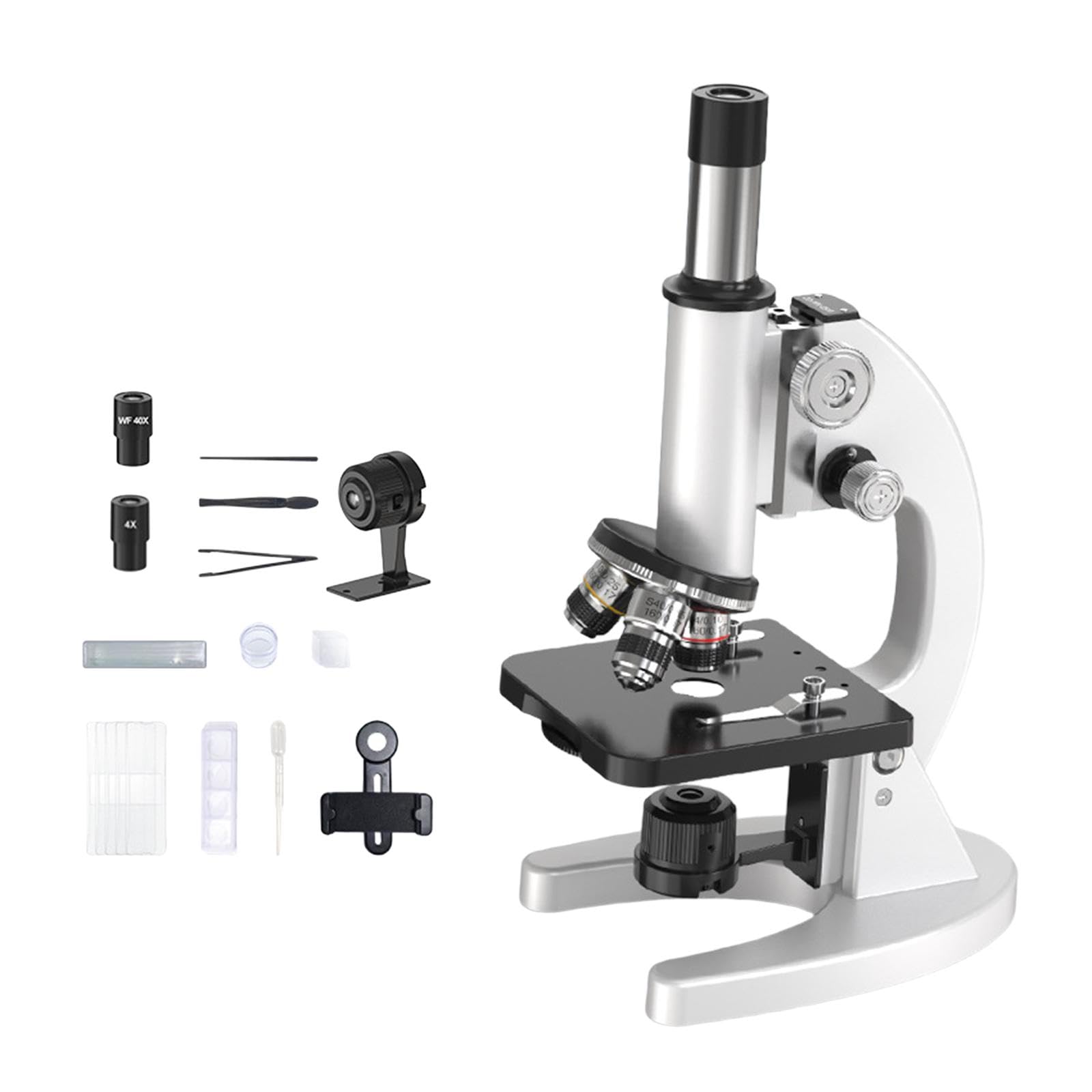Kit per esperimenti scientifici con microscopio per Bambini, Laboratorio di biologia per Studenti, Materiale didattico per la Scuola a casa, Strumenti