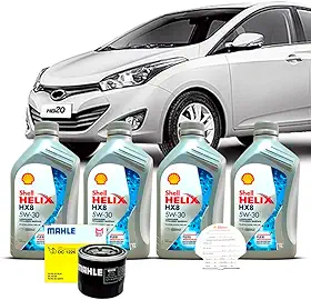 Kit Troca de Oleo 5w30 e Filtro Hyundai HB20 1.6 16V 2012 A 2015