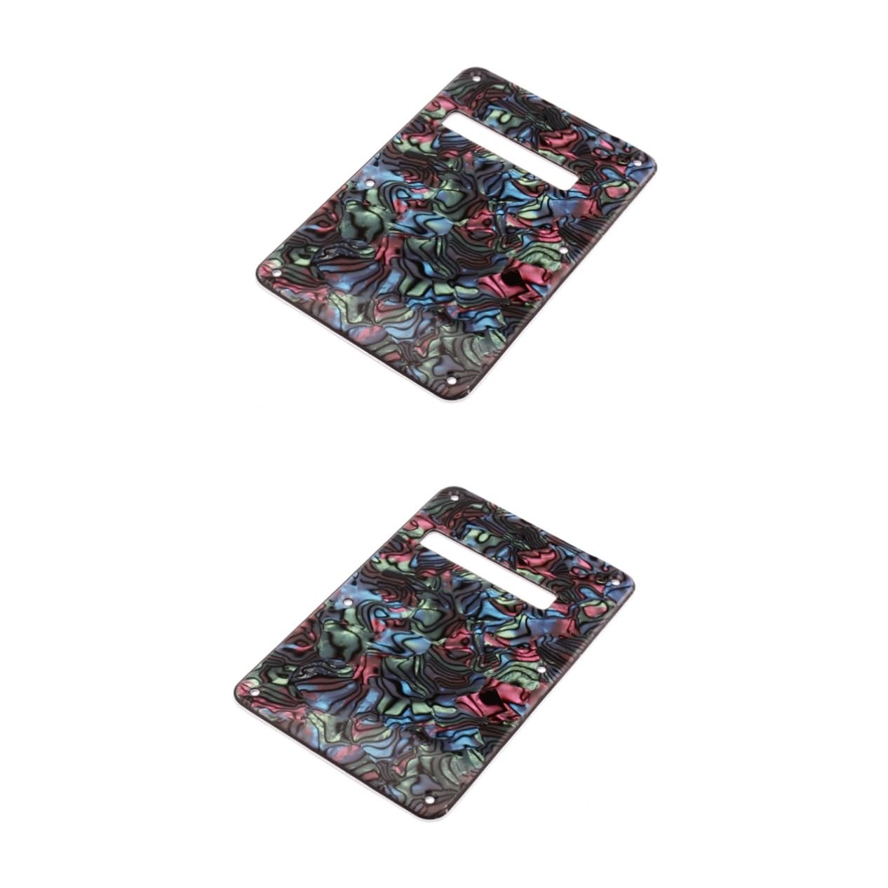 FAVOMOTO 2pcs Electric Guitar Back Plate Cover 3 Layers Back Plate Cover Multicolor Electric Guitar Back Plate