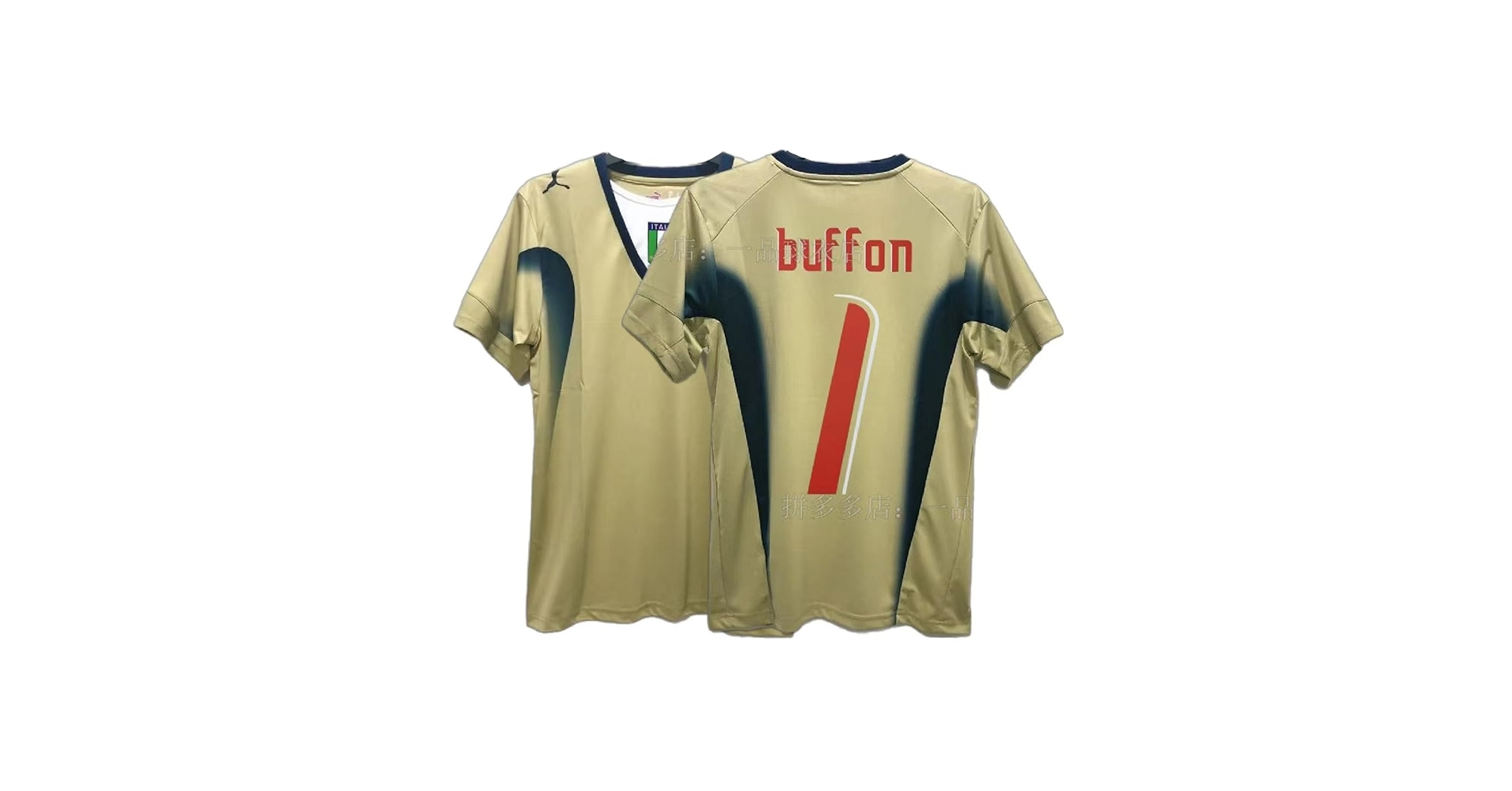 ブッフォン　ユニフォーム　イタリア代表　ワールドカップ決勝仕様　新品　タグ付き ブッフォン ユニフォーム イタリア代表 ワールドカップ決勝仕様
