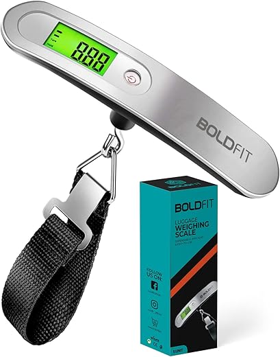 Boldfit Weight Machine For Luggage Weighing Scale For Luggage Capable Upto 50 Kg Weight Luggage Weight Machine Weighing Machine For Luggage With...
