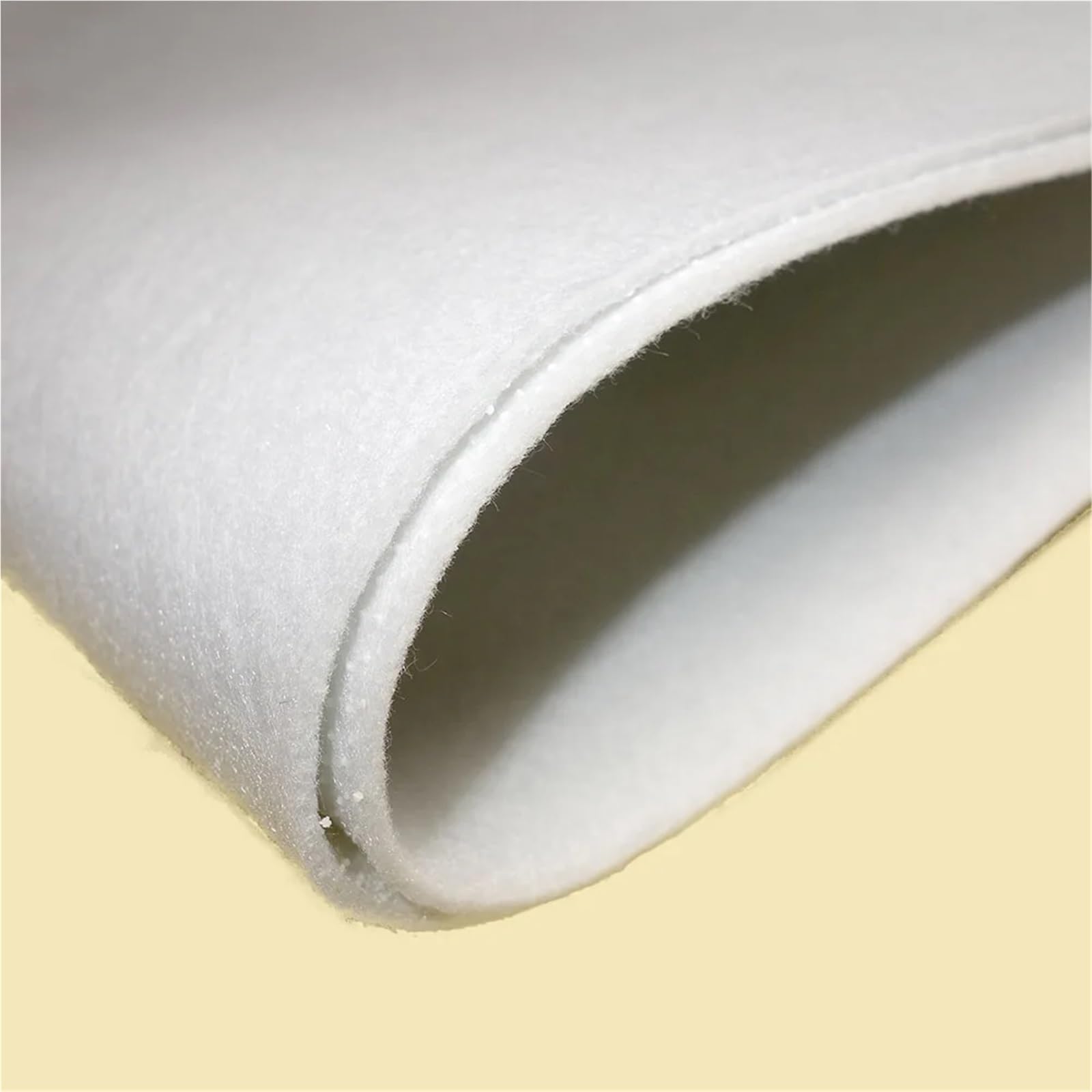 Volumenvlies 180/280 g einseitiger Stoff mit klebender Baumwollwatte for Patchwork, cremefarbener Einlagenfüller zum Nähen(150CMx100CM,180g)