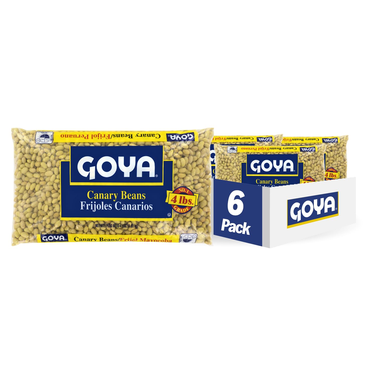 Foods Canary Beans by Goya – 64 Ounce (Pack of 6), Pack of 6