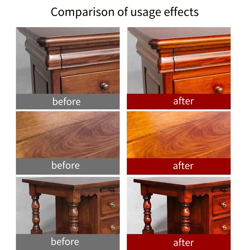 Cera para madera 9 piezas con esponja y pulidor natural miniatura 3