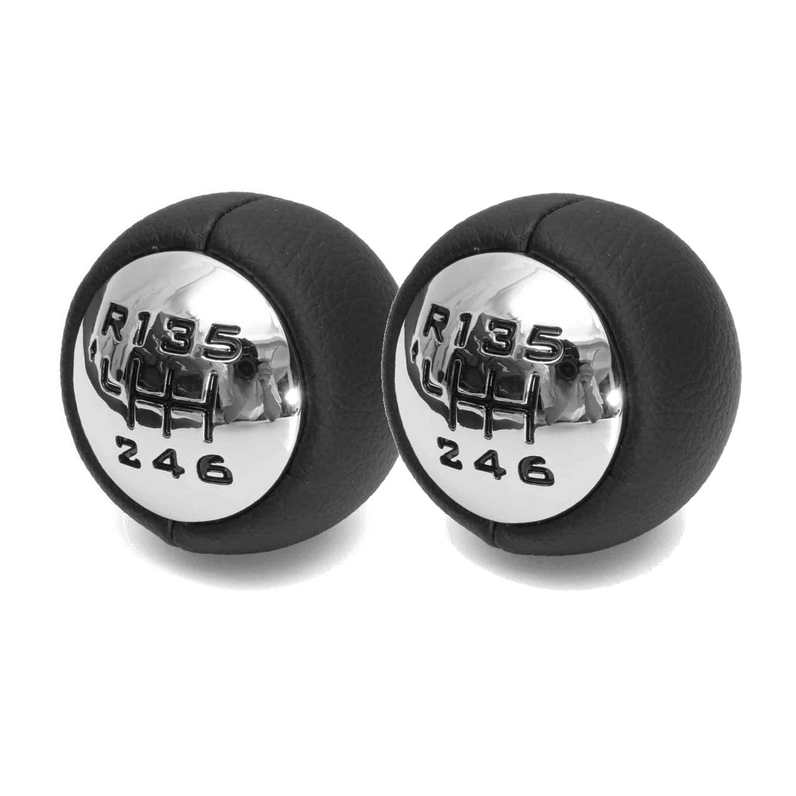 Kunyos 2Pcs Replacement Gear Knob For Peugeot 307 308 3008 407 5008 807 For Citroen