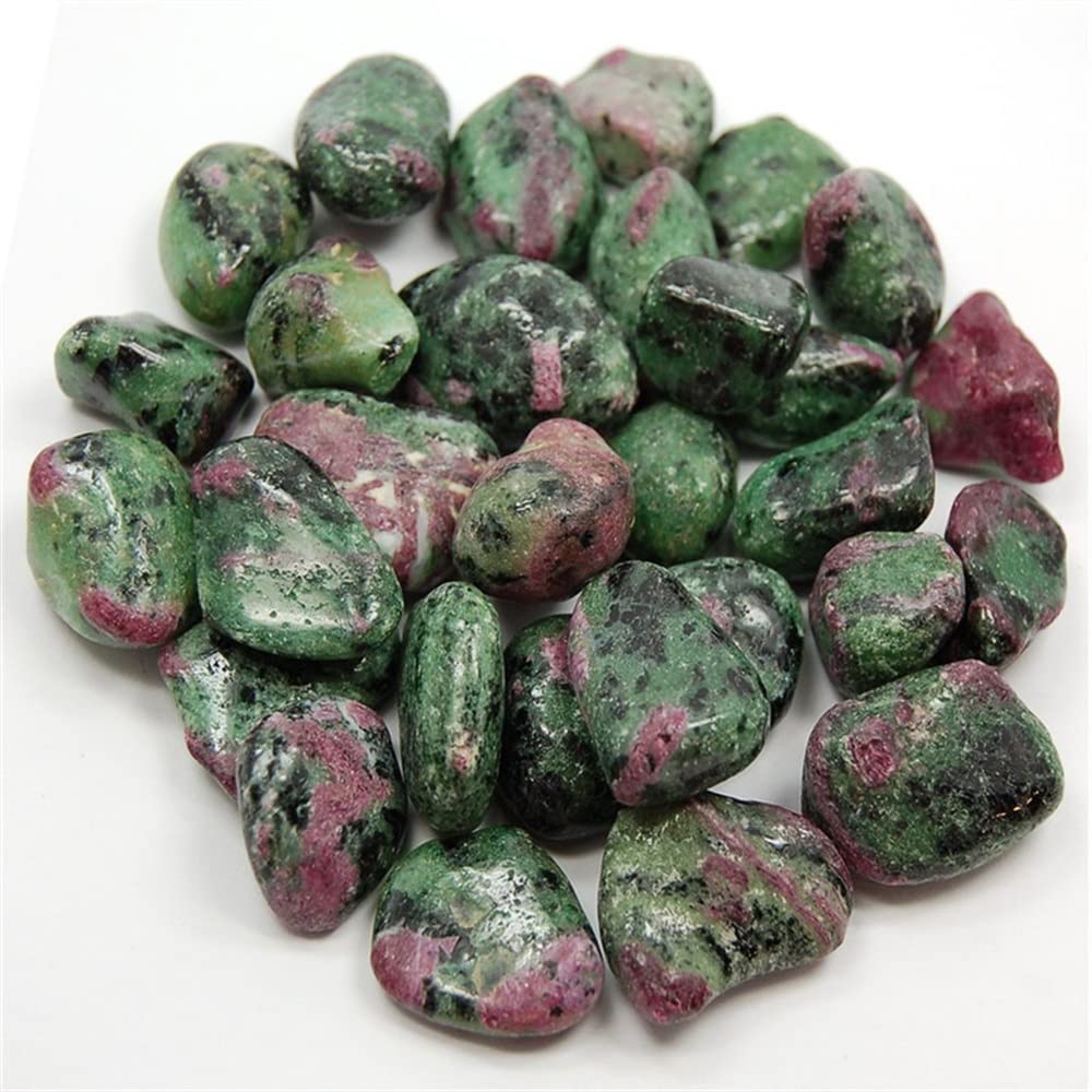 Rubis zoisite pierre naturelle polie pour décorer jardin et maison