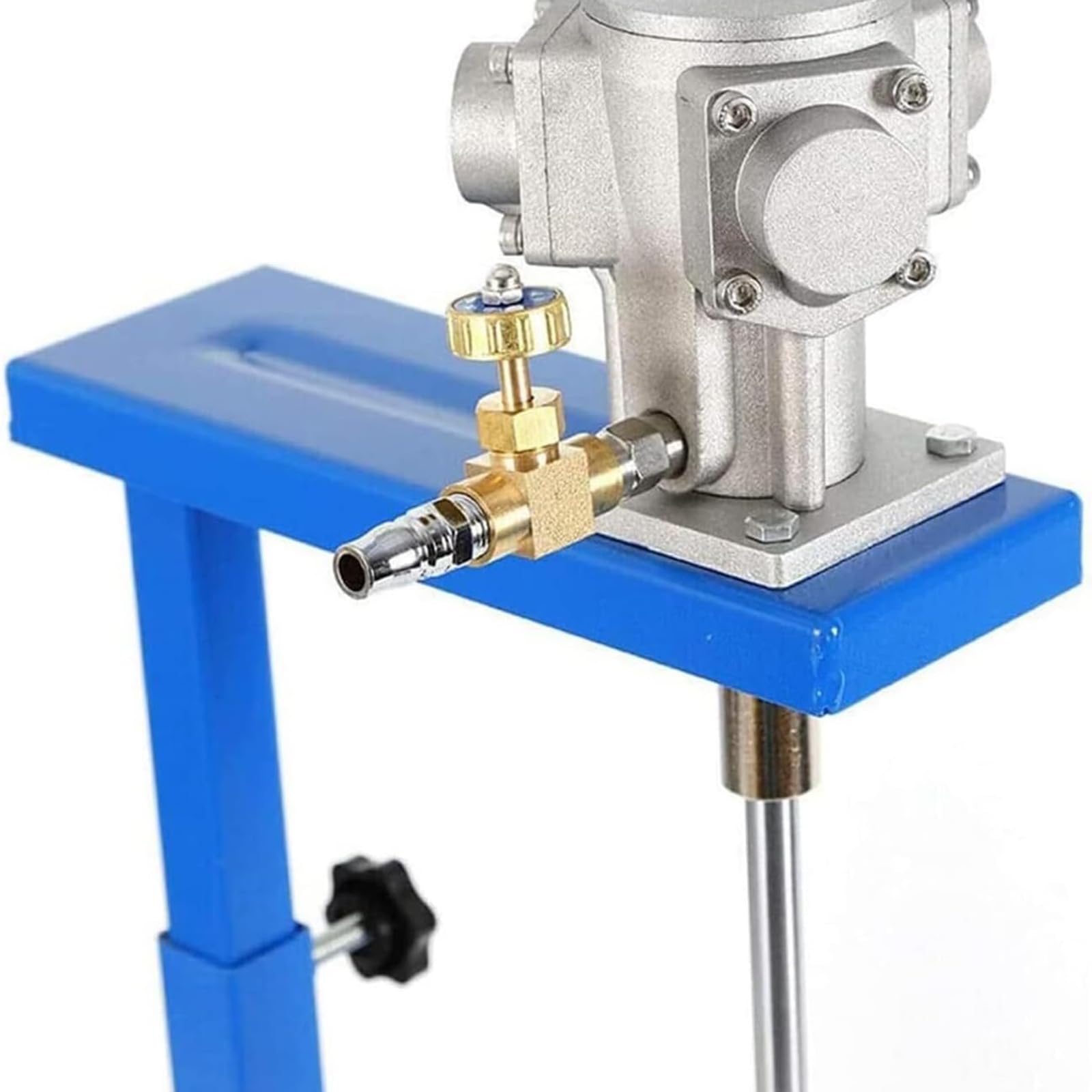 Mezclador de pintura neumático, agitador de aire de 1/8 HP, altura y velocidad ajustables, para líquidos viscosos, tinta, tinta, productos químicos