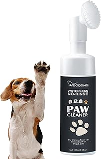 patas cachorro,Espuma para limpeza pés animais estimação - patas sem enxágue, sem lavagem, cuidados com garras para gatos com escova silicone Nanyaciv